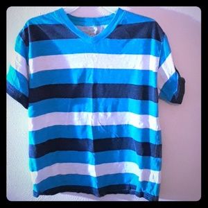 Faded Glory Blue and White Shirt